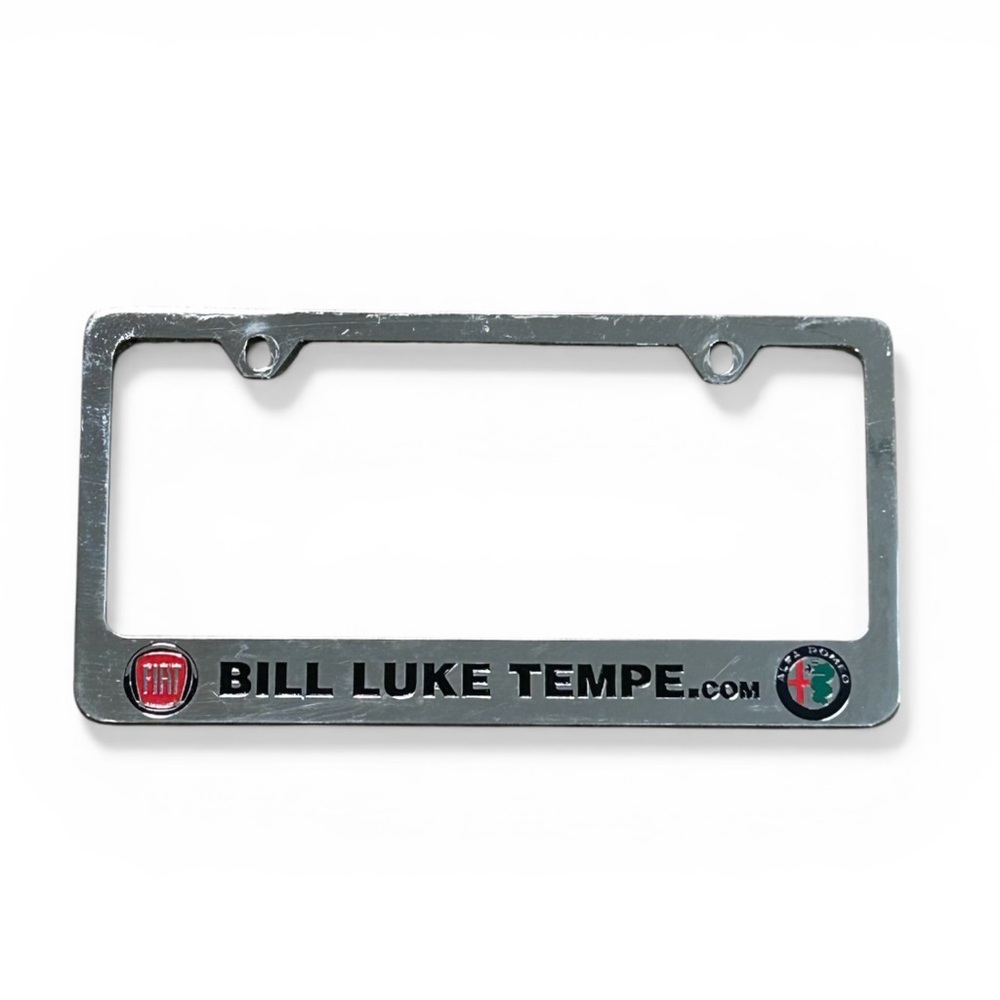 FIAT Bill Luke Tempe Metal License Plate Frame Man Cave